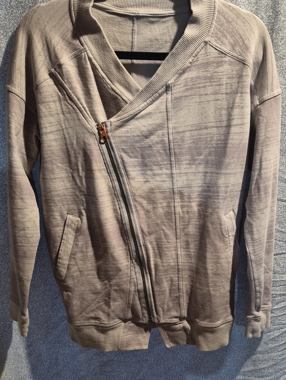 Lululemon Asymmetrical Zip Neutral Sweatshirt Jacket